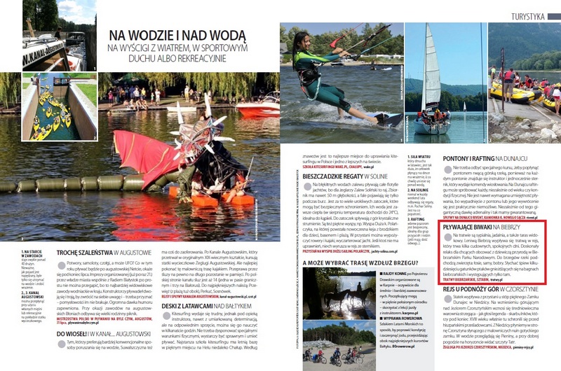 claudia czasopismo pływające biwaki tratwa biebrza24