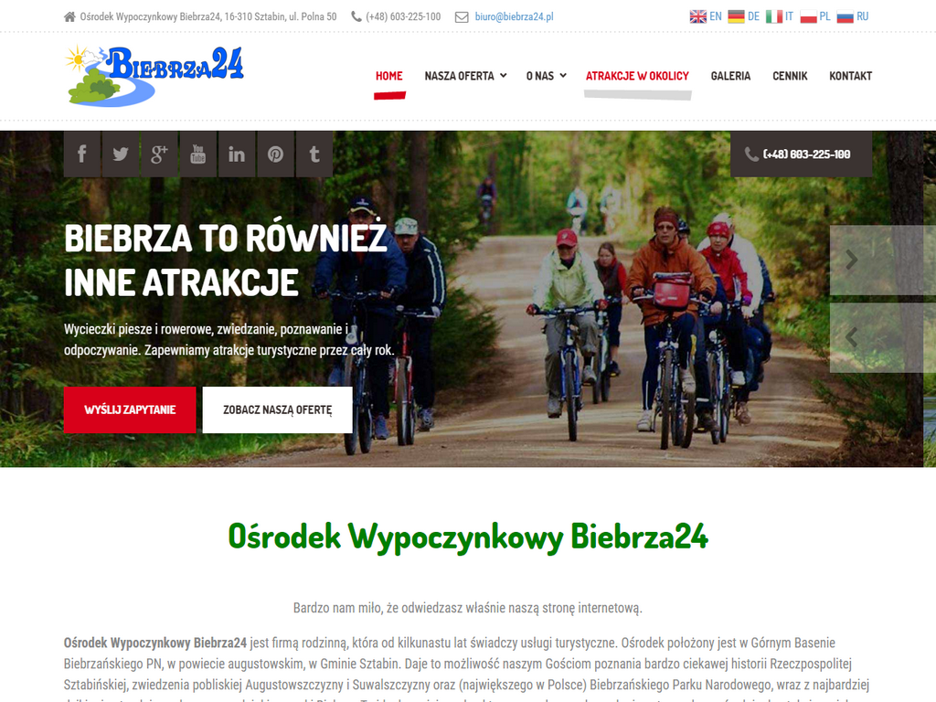 Nowa strona internetowa Biebrza24