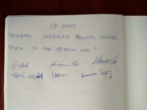 Ekipa TV wpis do księgi